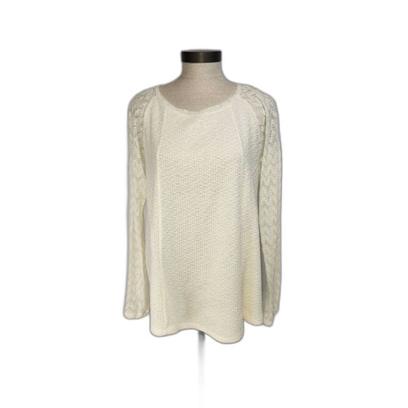 Anthropologie One September Women's White Sweater Size M - Picture 1 of 8